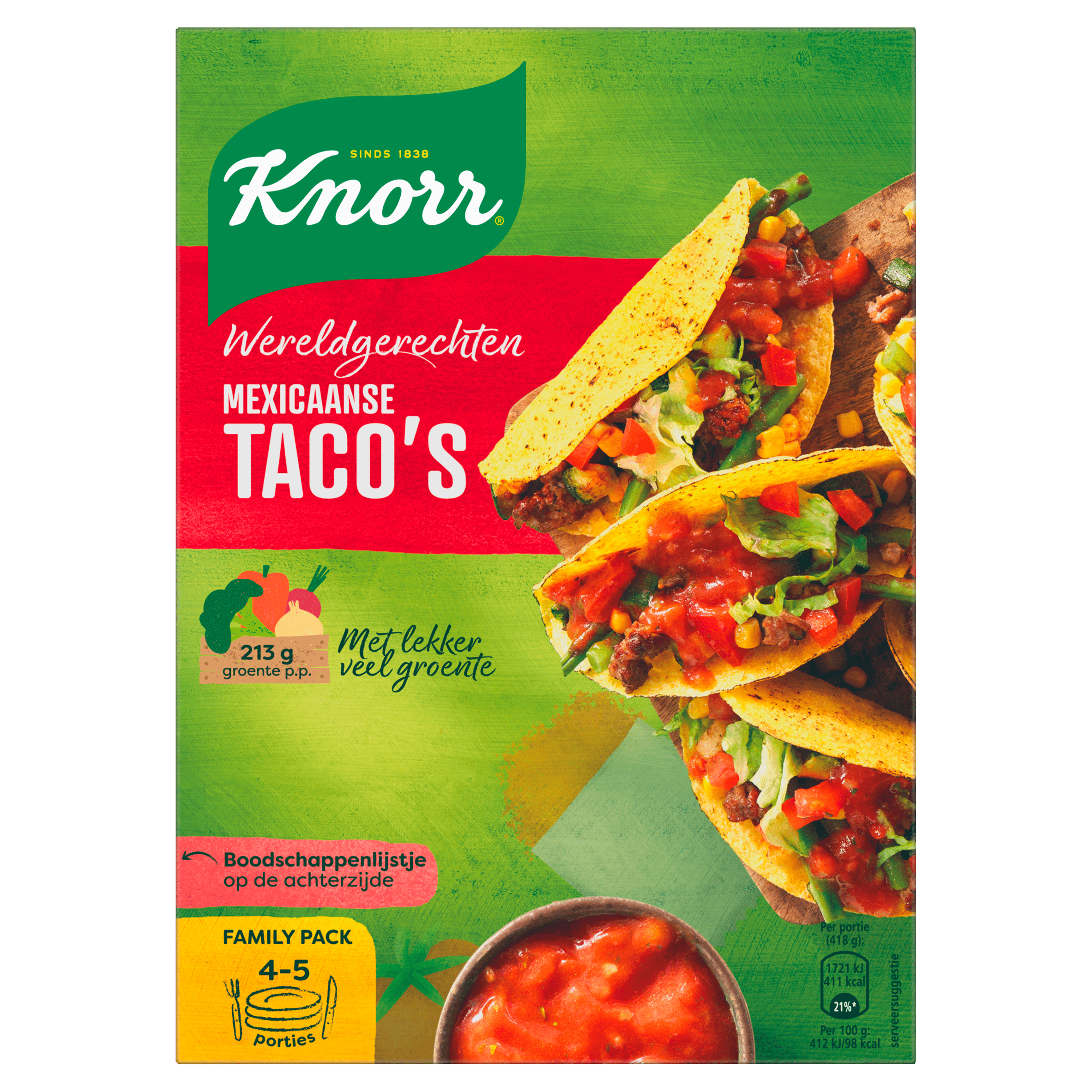 Knorr Wereldgerechten Mexicaanse Tacos XL