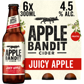 Apple Bandit Juicy Apple Cider Fles 6 x 300ml