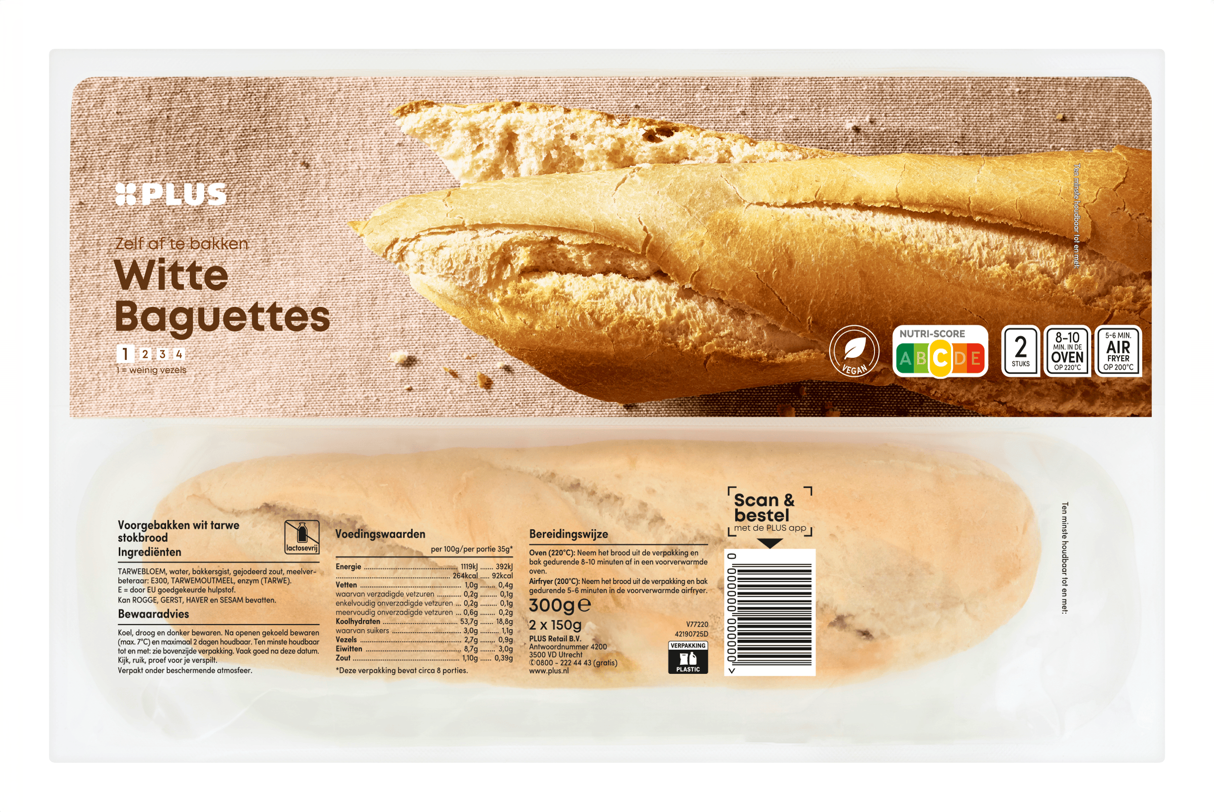 PLUS Baguettes wit