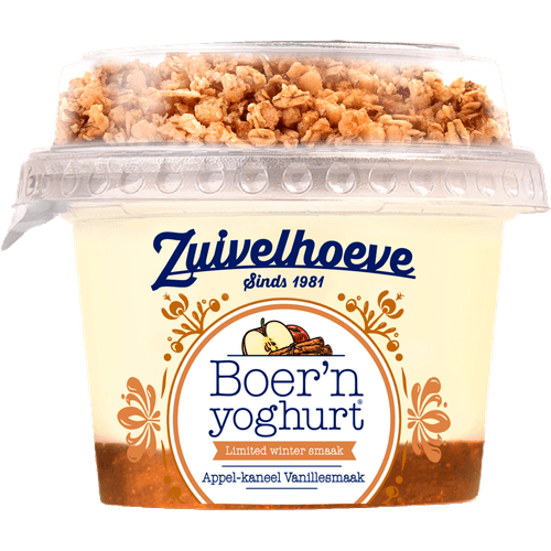 Zuivelhoeve Boern yoghurt muesli vanille-appel-kaneel