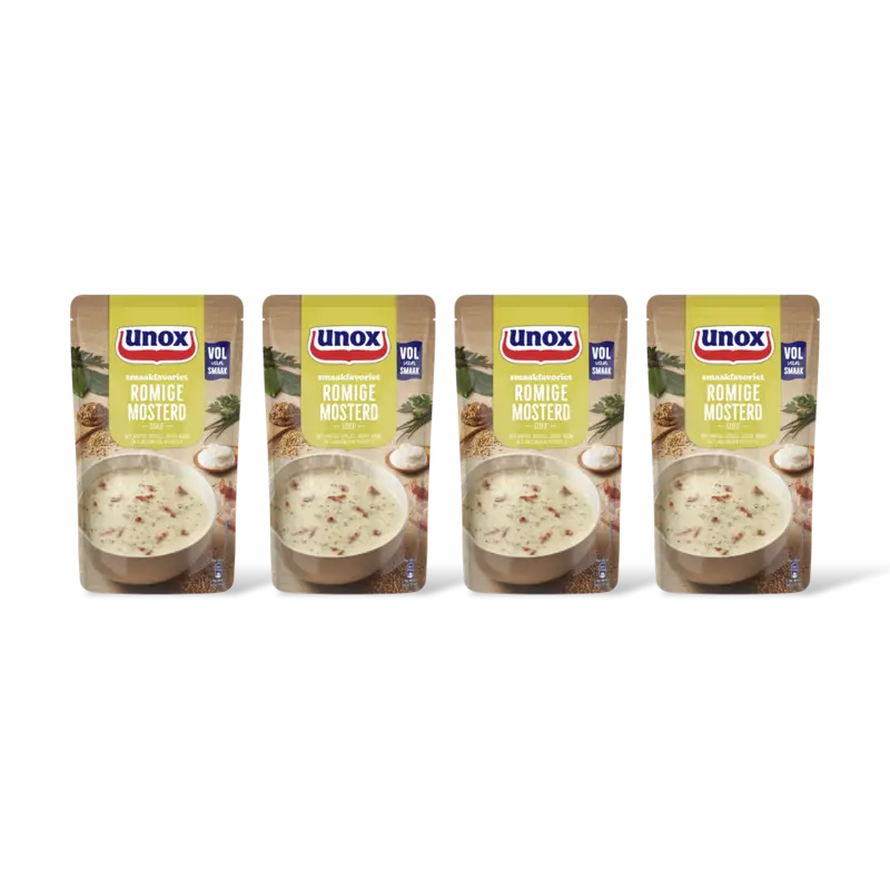 Unox Romige mosterdsoep 4-pack
