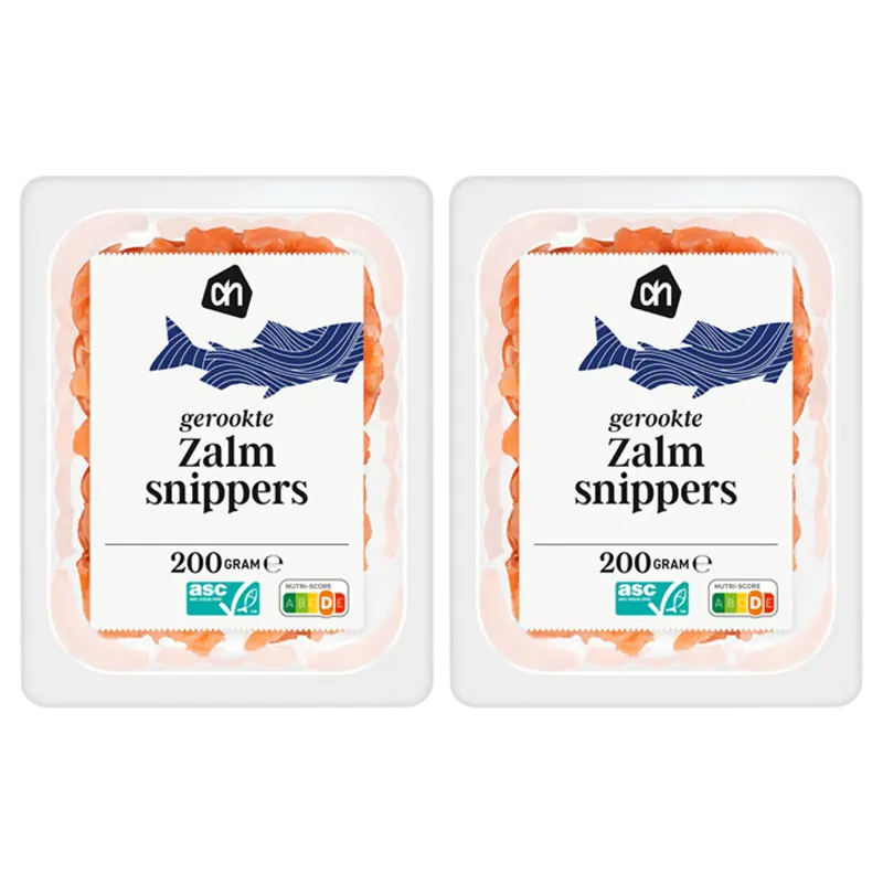 AH Gerookte zalmsnippers 2-pack