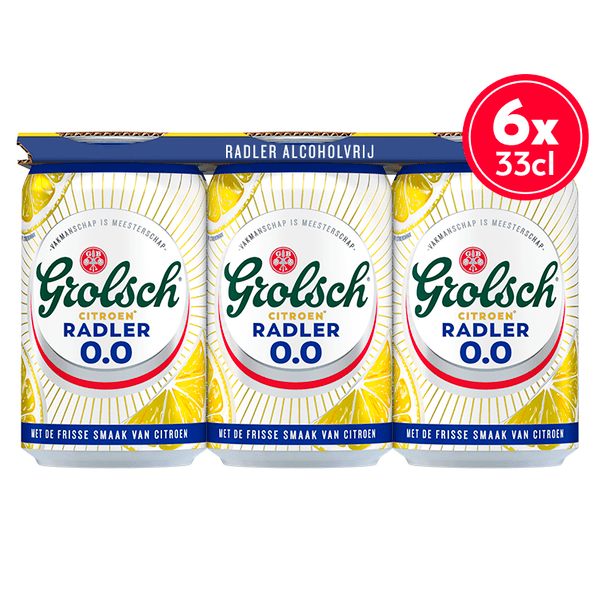Grolsch Radler citroen 0.0 blik