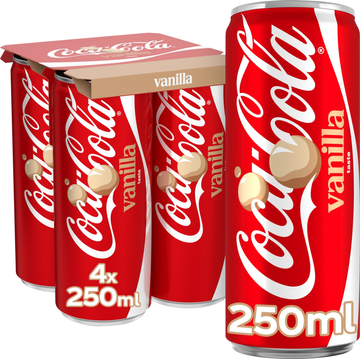 Coca-Cola Vanilla 4 x 250 ml