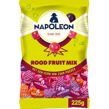 Napoleon Rood Fruit Mix Kogels 225 g