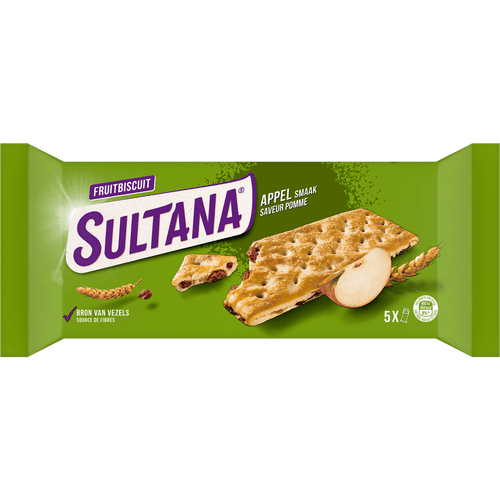 Sultana Fruitbiscuit appel 5x 3st.