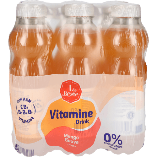 1 de Beste Vitamine drink 0% mango guave 6 st.