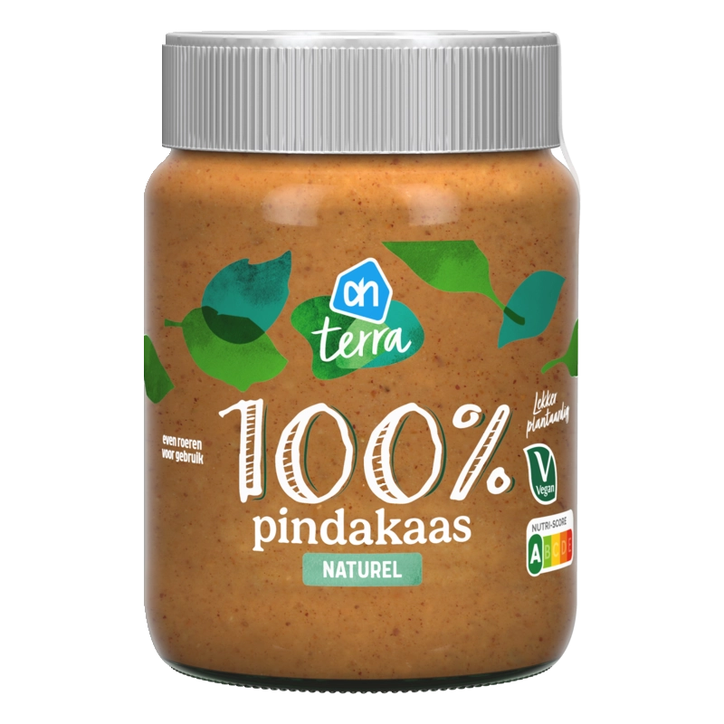 AH Terra Plantaardig 100% pindakaas naturel