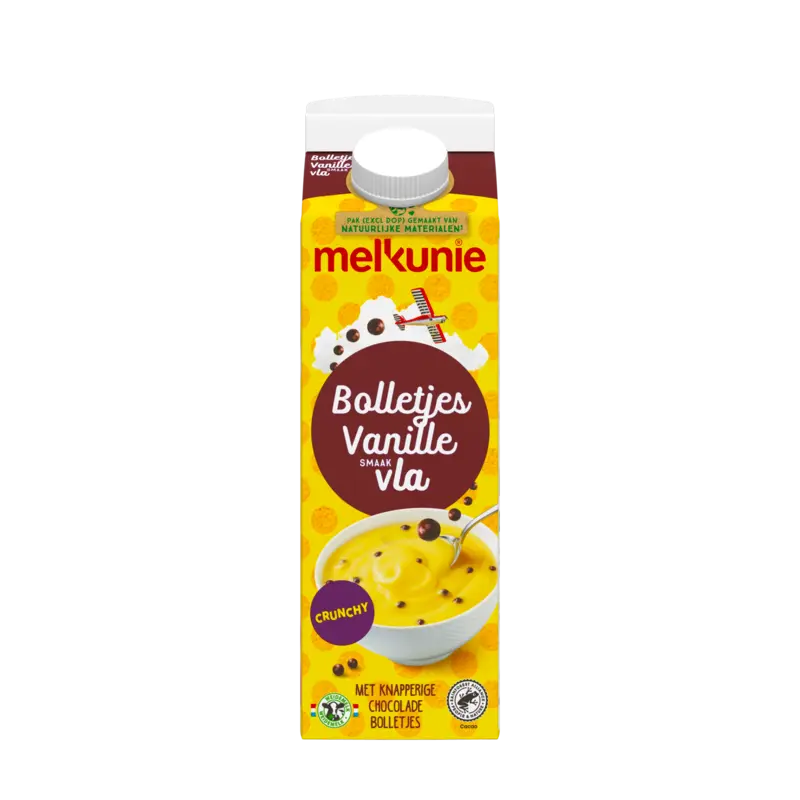 Melkunie Bolletjesvla met vanillesmaak