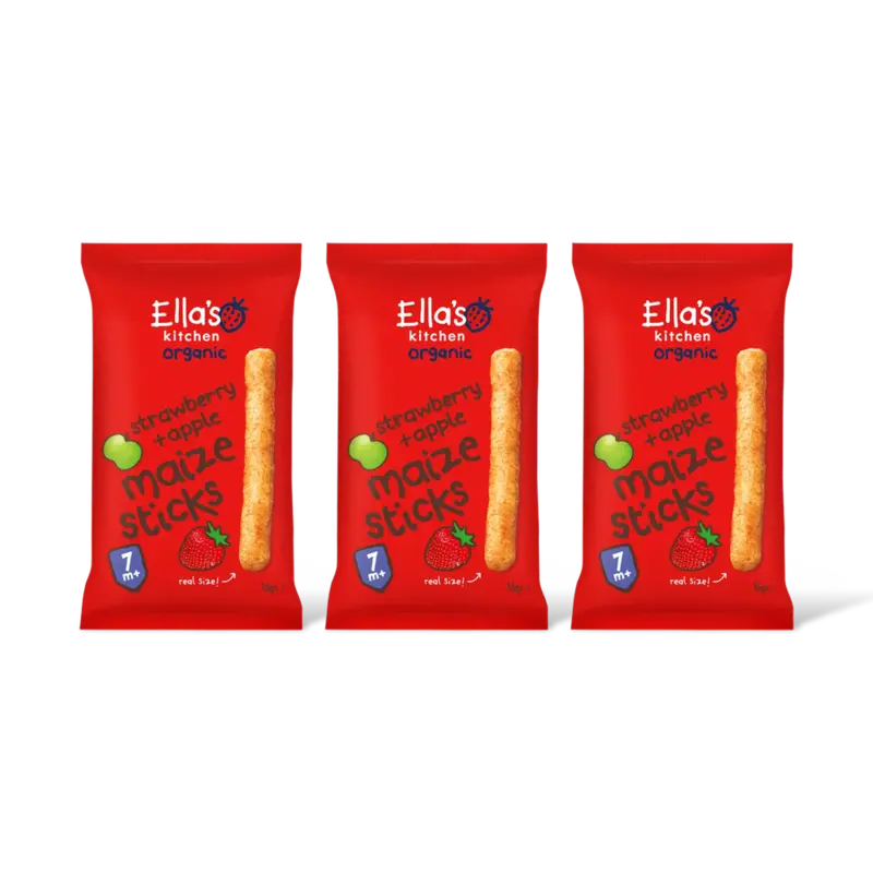 Ella's kitchen Melty sticks aardbei & appel 7m+ 3-pack