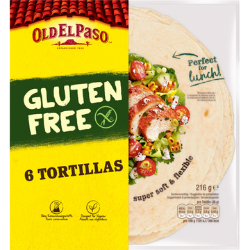 Old El Paso Original Gluten Free Tortillas 216g