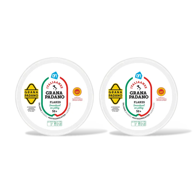 AH Italiaanse grana padano 32+ flakes 2-pck