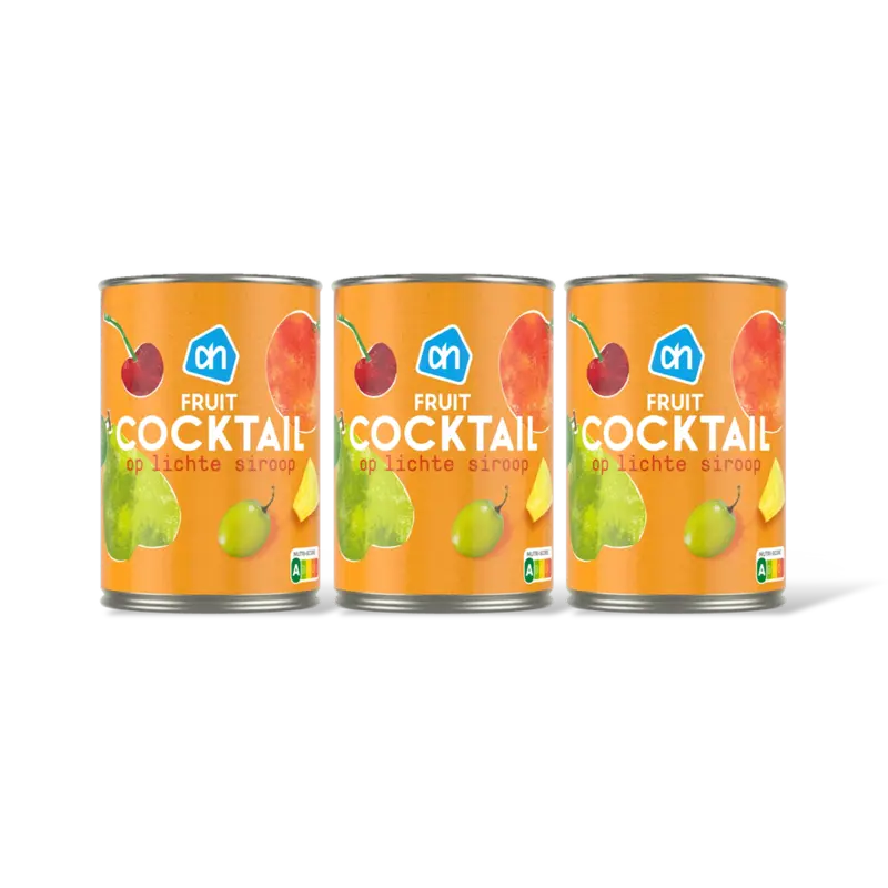 AH Fruitcocktail siroop 3-pack