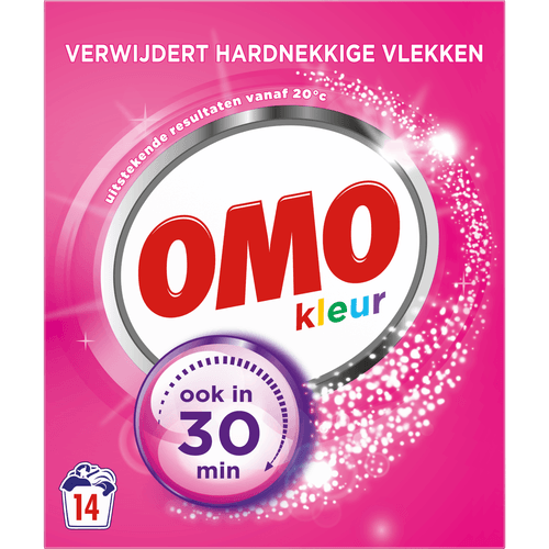 Omo Poeder wasmiddel stralende kleuren 14 wasbeurten
