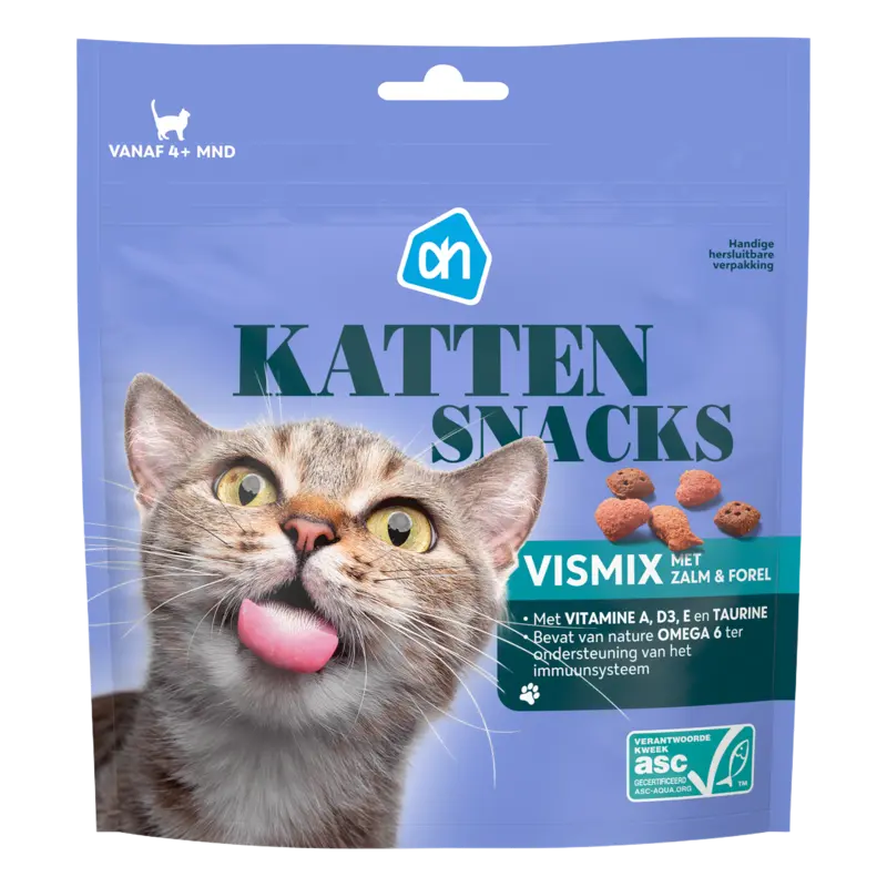 AH Kattensnacks vismix met zalm en forel