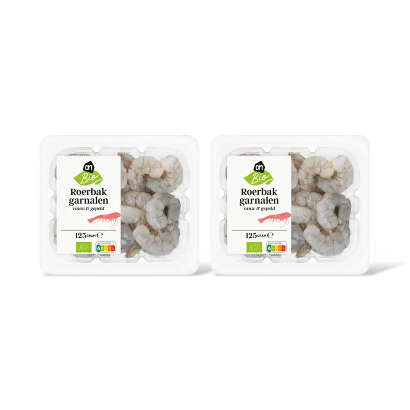 AH Biologisch Roerbakgarnalen 2-pack