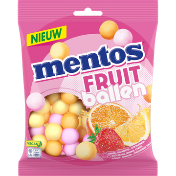 Mentos Fruitballen 220g