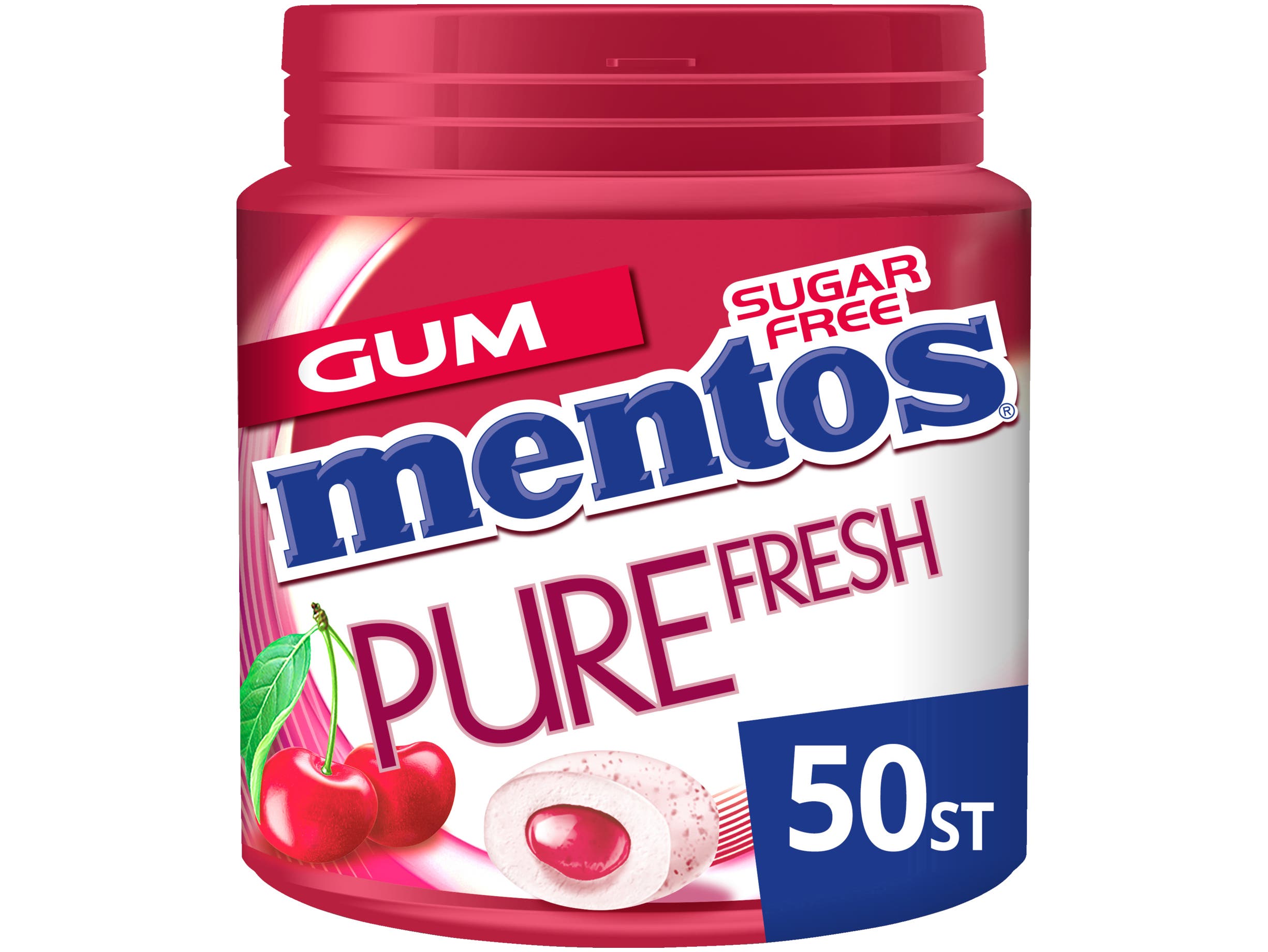 Pure Fresh Cherry Kers Kauwgom fruit Suikervrij Pot