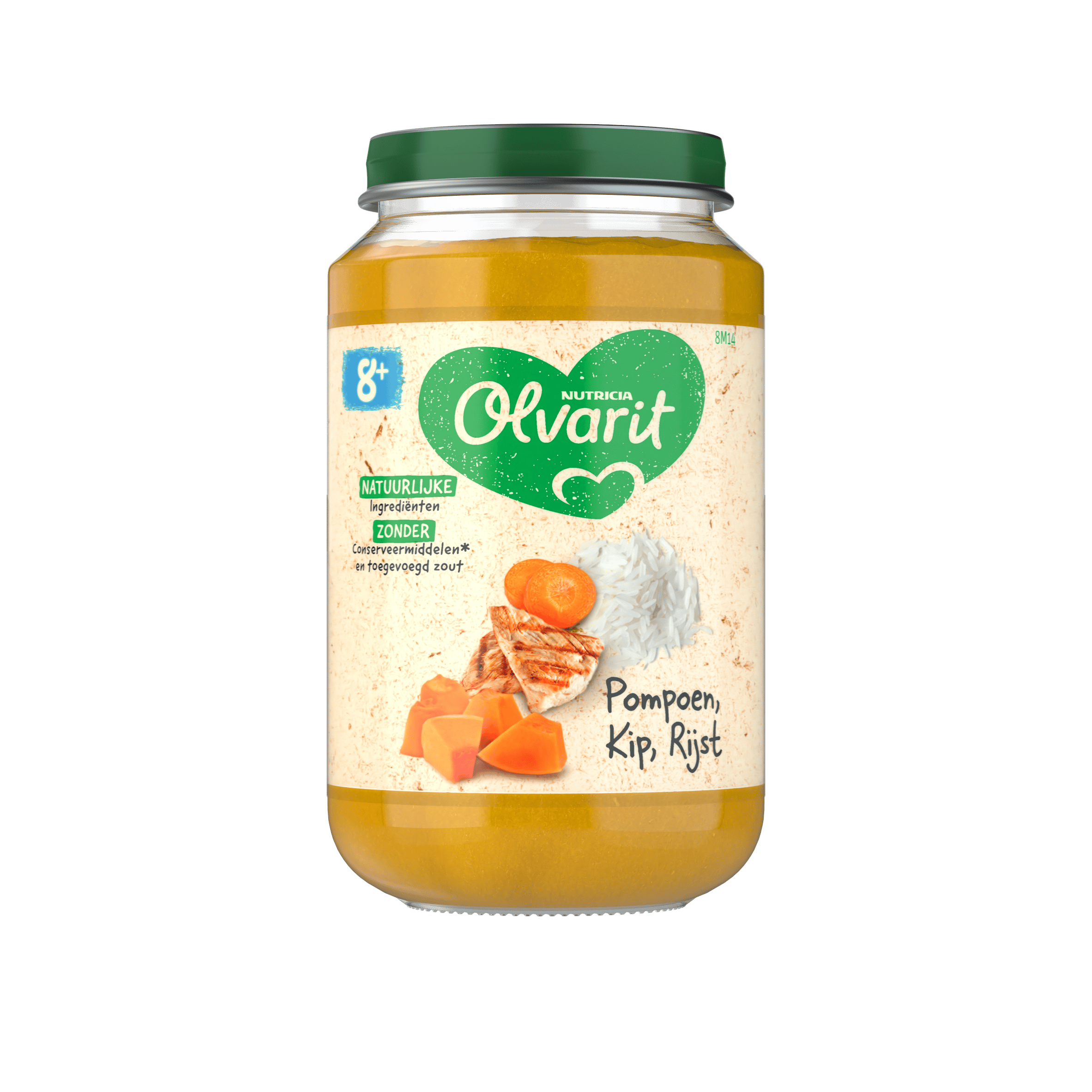 Olvarit 8+mnd Pompoen Kip Rijst