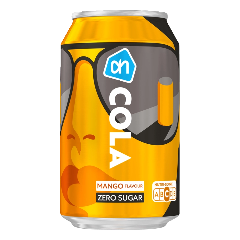 AH Cola zero sugar mango flavour