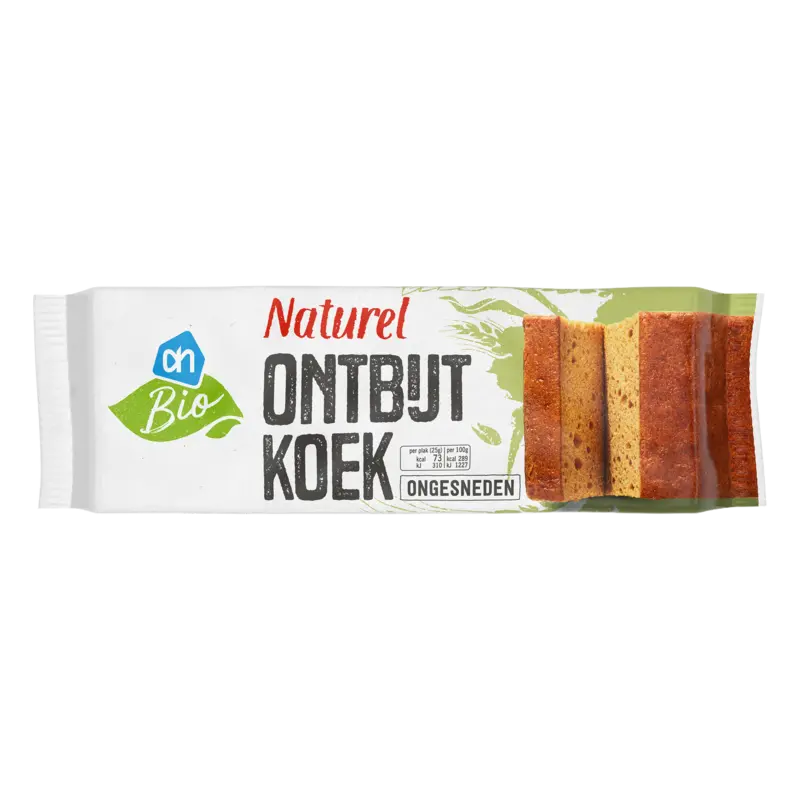 AH Biologisch Ontbijtkoek naturel ongesneden