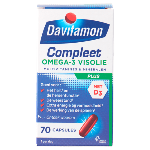 Davitamon Compleet plus omega 3 visolie