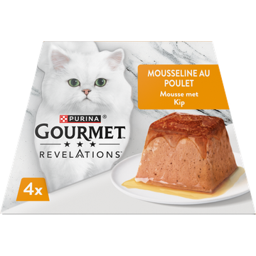 Gourmet Revelations Mousse Kattenvoer nat met Kip 4 x 57g
