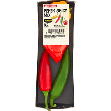 Jumbo Peper Spicy Mix Zeer Pittig 75 g