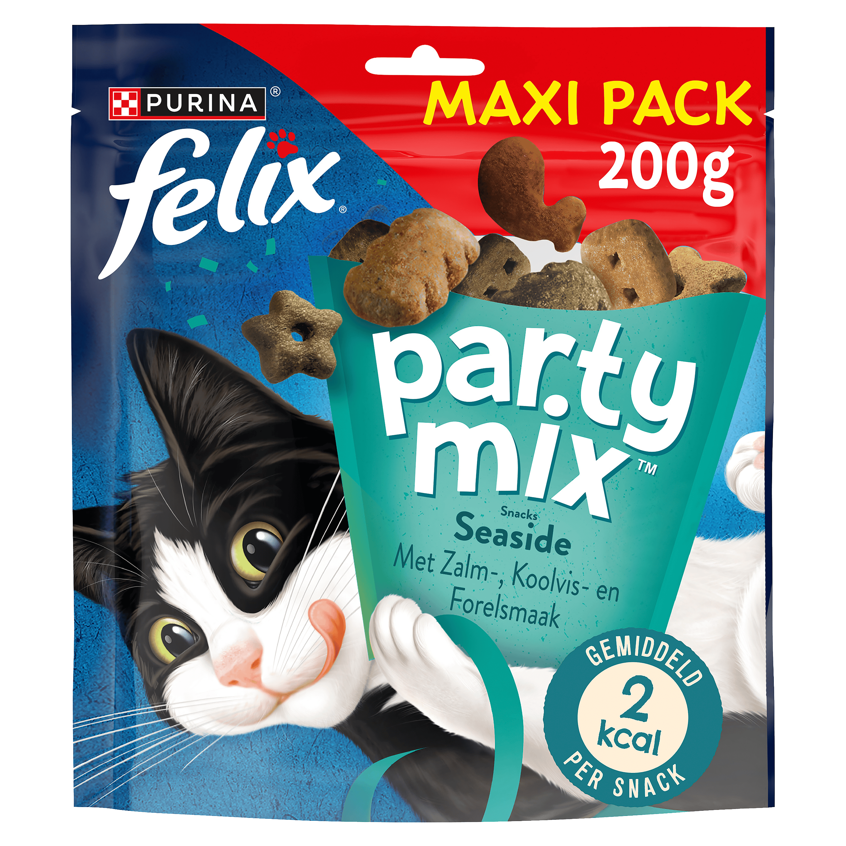 Felix Party Mix Seaside kattensnacks zalm
