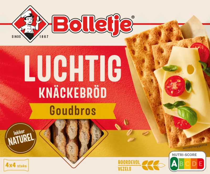 Bolletje Luchtig knäckebröd goudbros