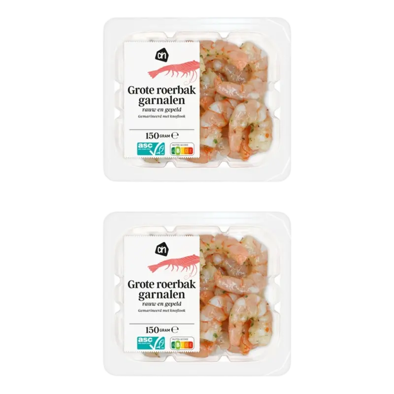 AH Grote roerbak garnalen knoflook 2-pack