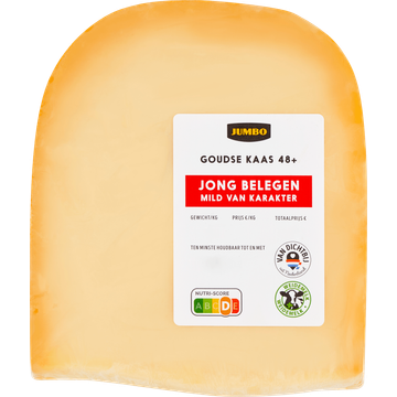 Jumbo Goudse Kaas 48+ Jong Belegen Stuk ca. 380 g