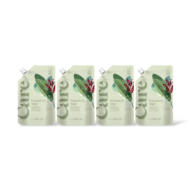 Care Botanical sage shower gel refill 4-pack