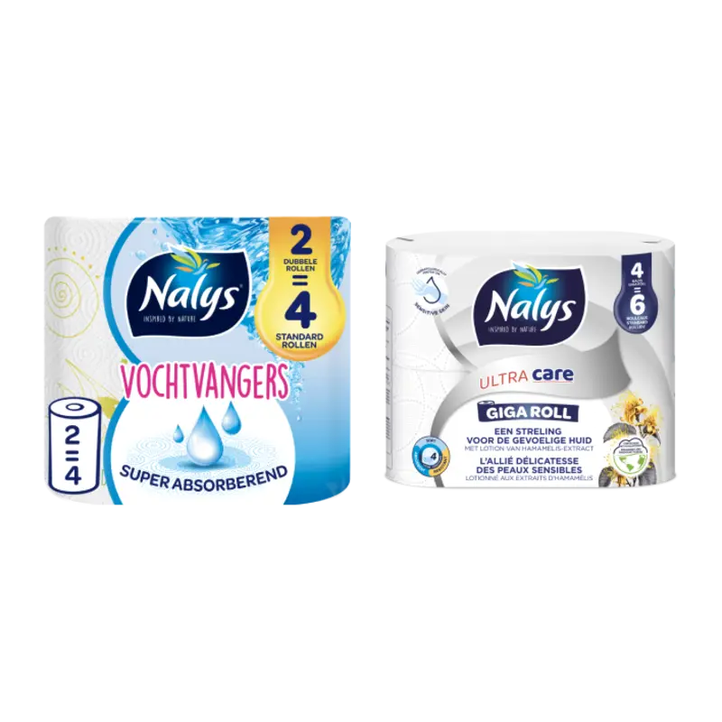 Nalys toilet- en keukenpapier pakket