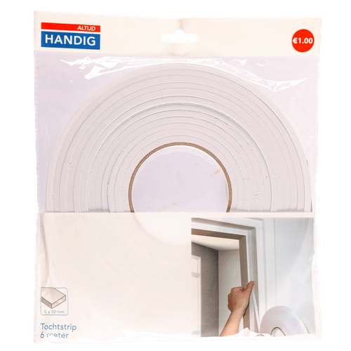 Altijd handig Tochtband foam 10 mm rol 6 meter