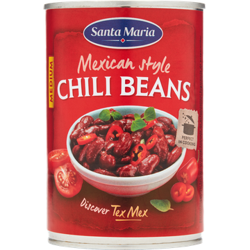 Santa Maria Mexicaanse Chili Bonen Medium 410 g