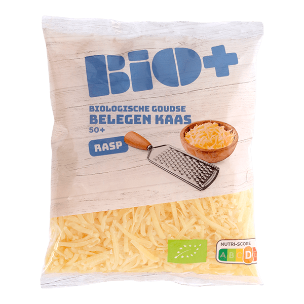BIO+ Geraspte kaas belegen 50+