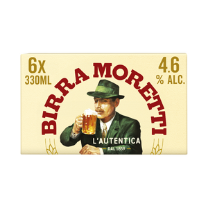 Birra Moretti Lager 6x330ml Blik