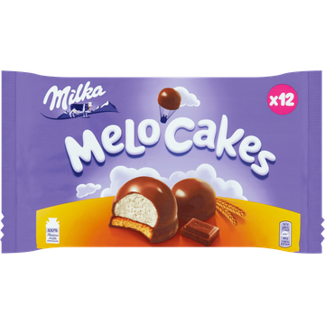 Milka Melo-Cakes Chocolade Cakejes 12 Stuks 200 g