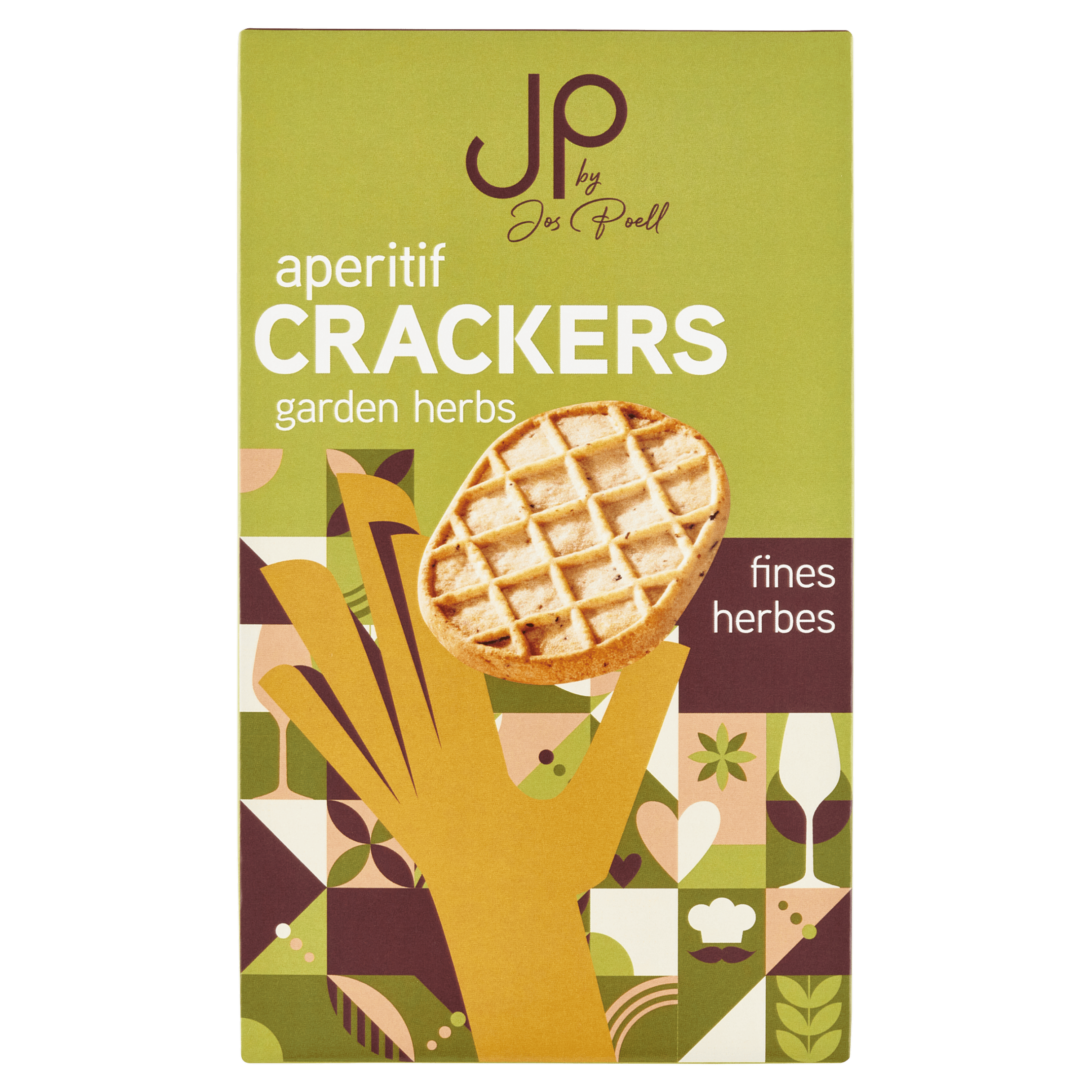Jos Poell Aperitief crackers tuinkruiden
