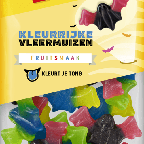 Look O Look Kleurrijke vleermuizen