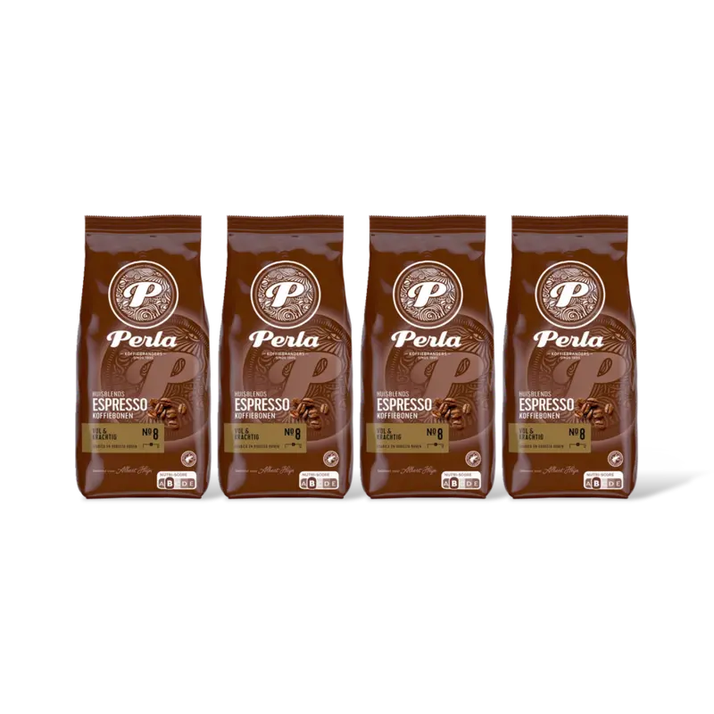 Perla Huisblends Espresso koffiebonen 4-pack