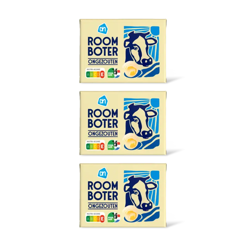 AH Roomboter ongezouten 3-pack