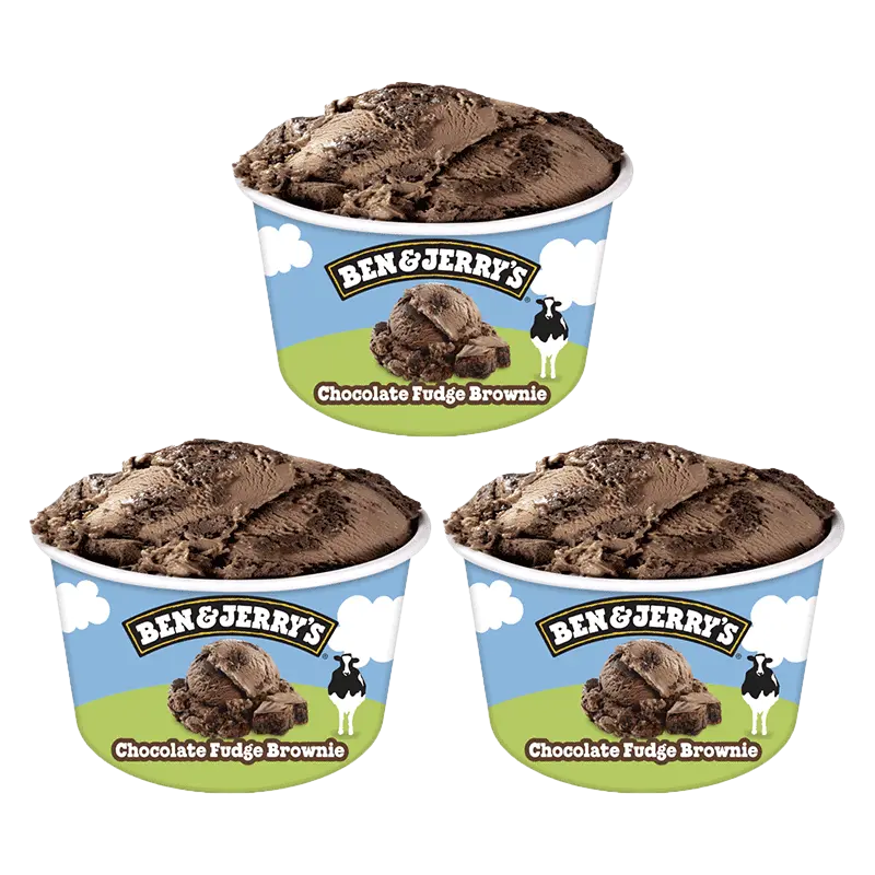 Ben & Jerry's Chocolate fudge brownie 3-pack