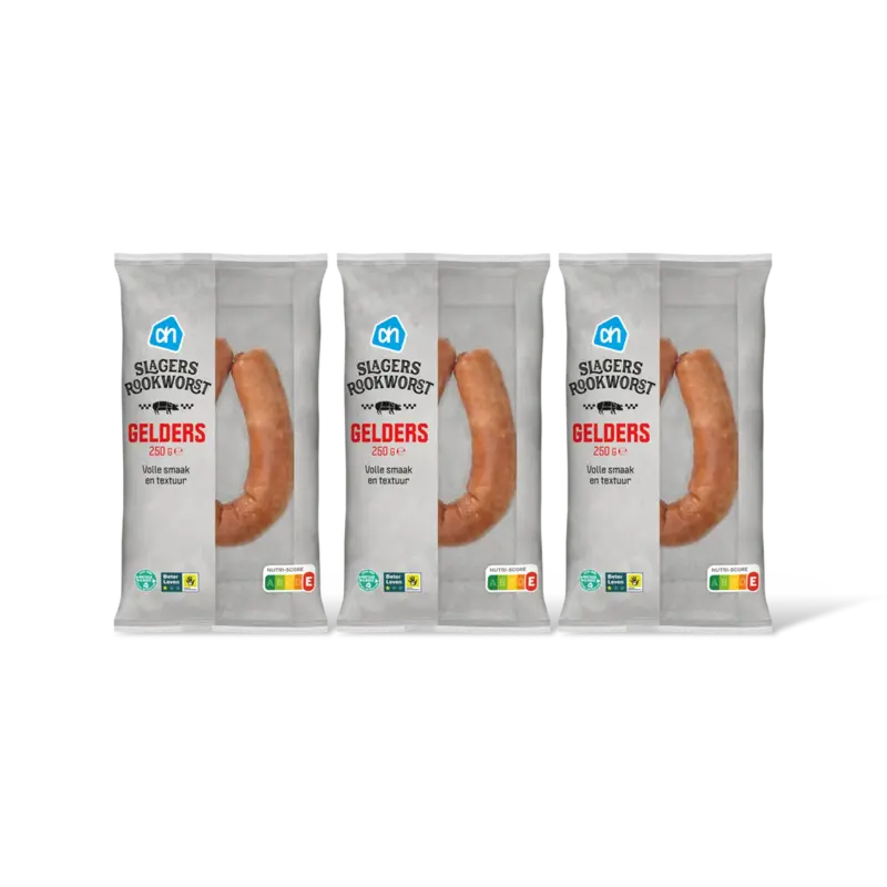 AH Gelderse slagersrookworst 3-pack