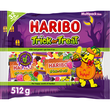 Haribo Trick or Treat Uitdeelzakjes 512 g