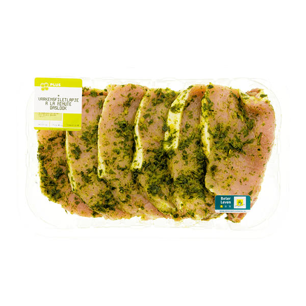PLUS Varkensfiletlapje daslook a la minute