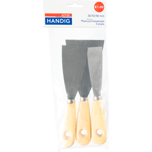Altijd handig Plamuurmessen 3-delig