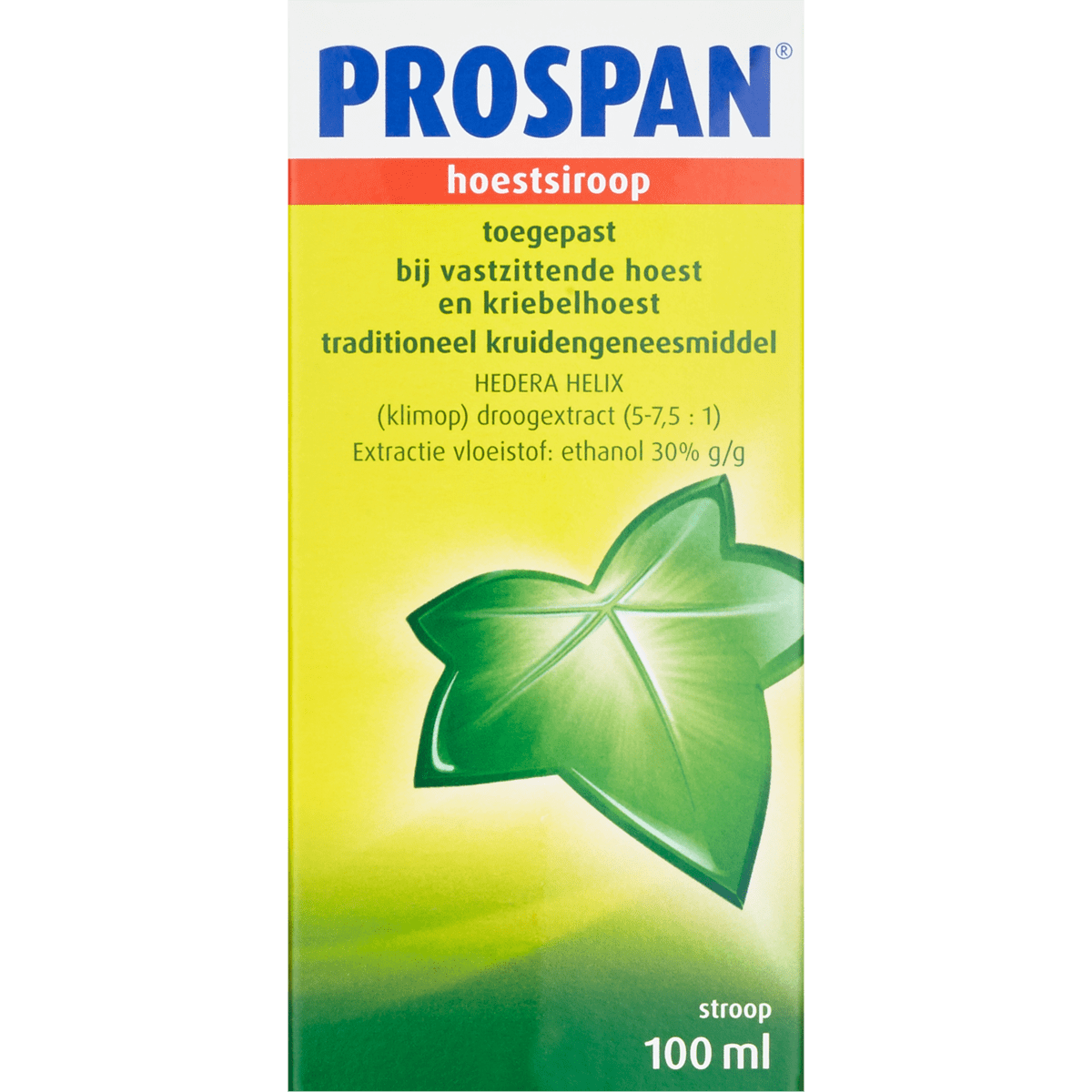 Prospan Hoestsiroop Vastzittende Hoest En Kriebelhoest 100 ML