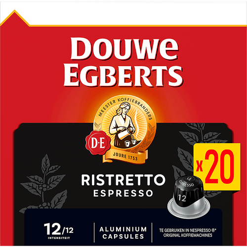 Douwe Egberts Koffiecups espresso 12 ristretto
